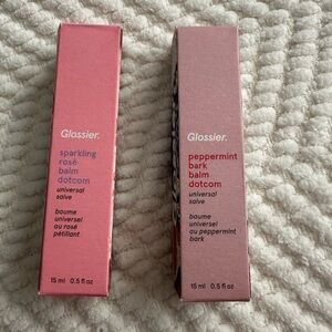 Glossier Balm Dotcom Duo - Sparkling Rose & Peppermint Bark